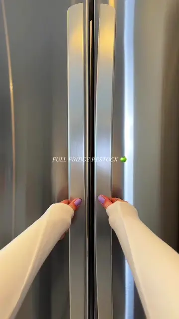 🍏 ASMR Full Fridge Restock ✨🤍 | Every Shelf Looks Better Than the Last 🥬🫐 🎧