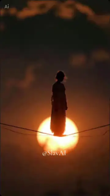 [ Meeting Sunset 🌅] Animated version  #aiart #ai #fyp #slava081984 