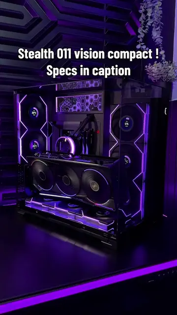 Clean, stealth, and built for high-end gaming. Lian Li O11 Vision Compact Ryzen 