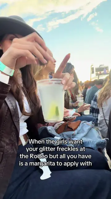 Our good luck glitter for the Big Sky rodeo @Fazit  #glitterfreckles #rodeo #big