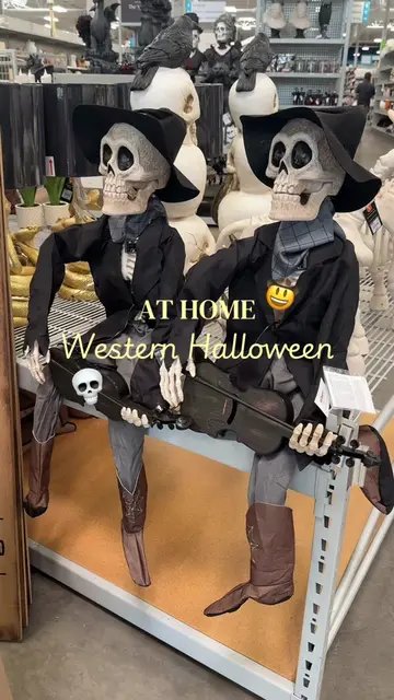 Spooky season, but make it western 🌵💀 #HalloweenDecor #WesternHalloween #AtHom