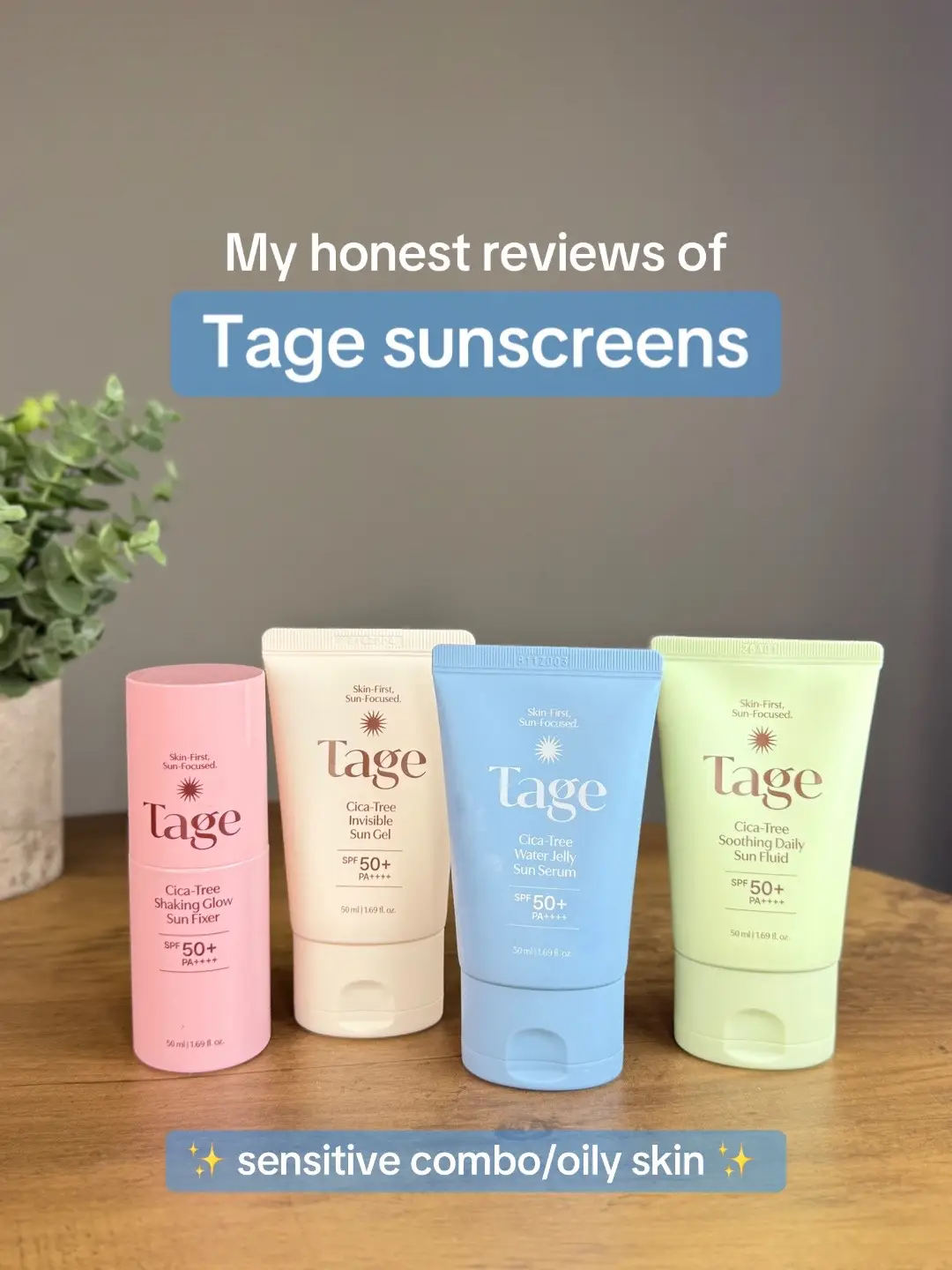 Here are my completely honest thoughts on all the Tage sunscreens I’ve tried on 