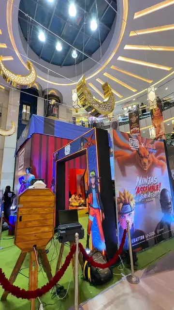 PUBGM x Naruto In Hyderabad🤩 @pubgmpk.official #PUBGMxNarutoPK ##gharkuuuu #aha