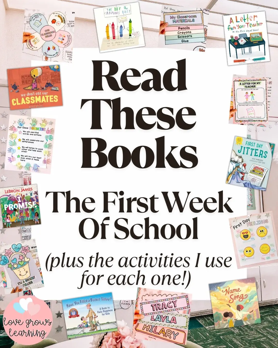 These are my favorite back to school books and companion activities for building
