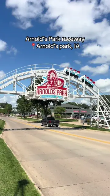 Arnold’s park raceway! #iowa #arnoldspark #amusementpark #fyp 