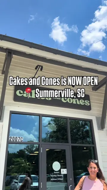 Cakes and Cones in Summerville is NOW OPEN 🎂🤩 @cakesandconesofficial is a new 
