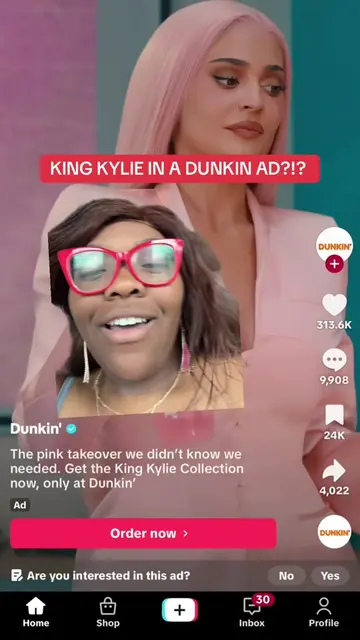 #greenscreen #kyliejenner #dunkin #kingkylie 