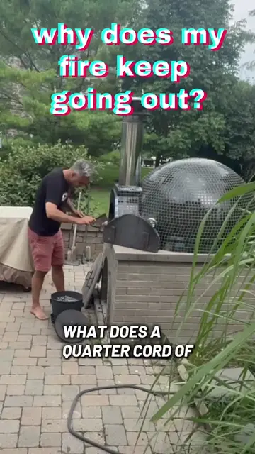 I finally had a ¼ cord of hardwood delivered for my pizza oven, and it looked in