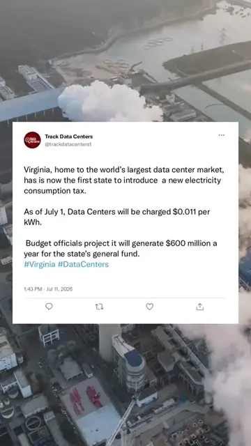 Virginia has become the first state in the nation to impose a tax on electricity
