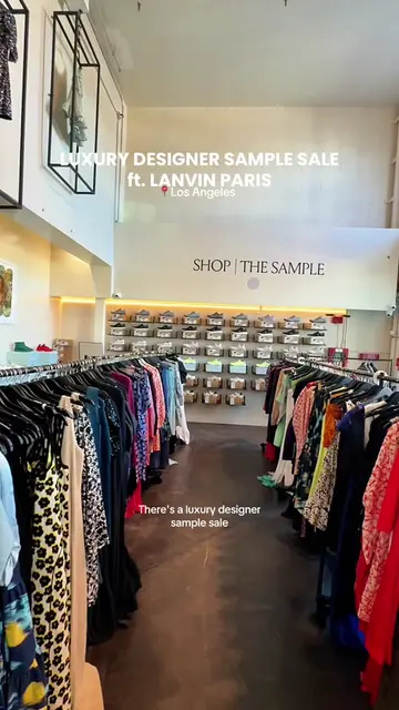 (Almost) everything is 80% off at the Lanvin Paris sample sale in LA right now! 