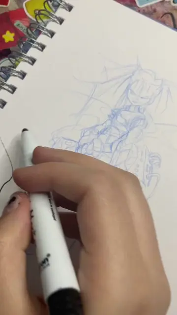 Recent doodle :P  #doodle #arttiktok #lineart #traditionalart #artideas 
