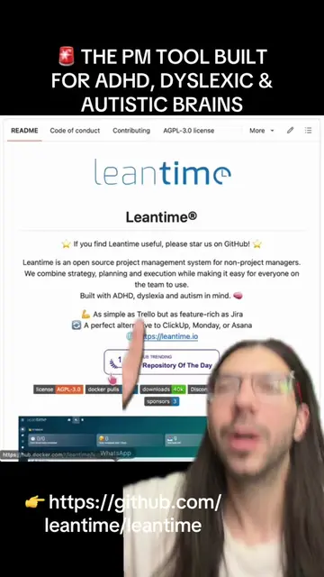 🚨 THE PM TOOL BUILT FOR ADHD, DYSLEXIC & AUTISTIC BRAINS Leantime connects ever