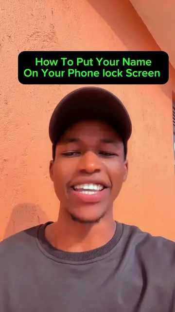 How to put put name on your phone lock screen #Tech #TechTips #fyp #samsung  @CR