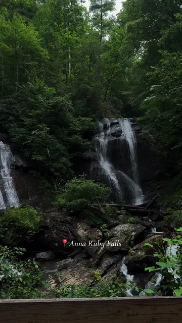 📍Anna Ruby falls. 2 hours away from Atlanta but the waterfall is worth it. #ann