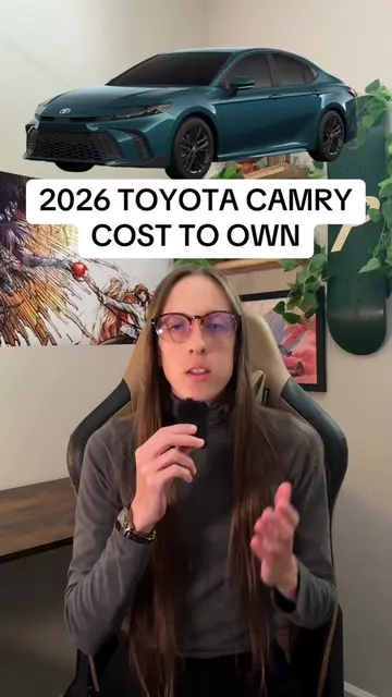 The cost to own the 2026 Toyota Camry SE 🧐 • Check out my car affordability cal