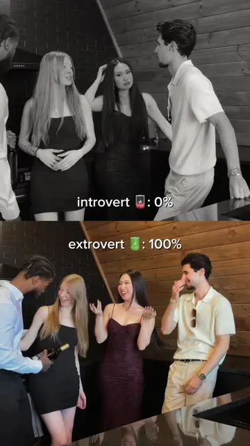 Introvert vs extrovert 🪫🔋 #introvert #extrovert #friends #relatable 