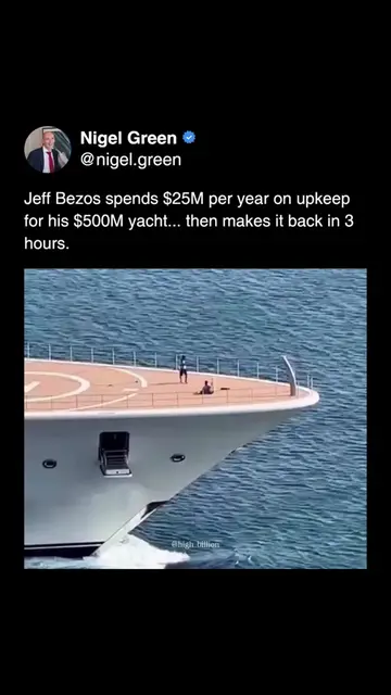 What do you think about this? 👇🏼 (via IG/high_billion) #JeffBezos #Millionaire