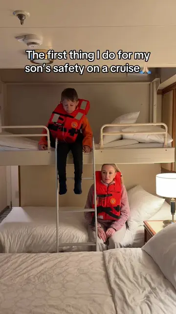 Even on the safest cruise, I always put my son’s safety first🙏🏼🛳️ Knowing how