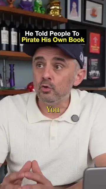 Gary told people to straight up pirate his book #garyvee #daytradingattention #c