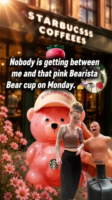 🩷 POV: Someone grabbed the last pink Barista Bear cup before me… 😂 It’s every 