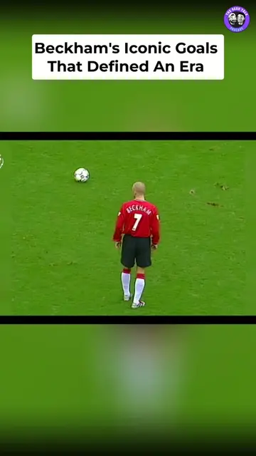 Beckham with the absolute stunner! Manchester United takes the lead with that ic