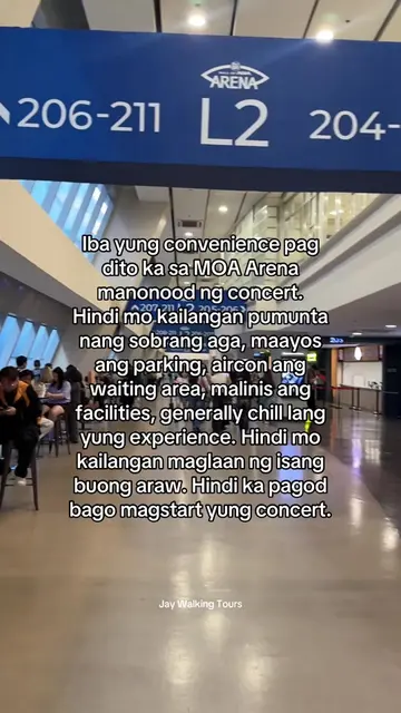 Mas gusto ko talaga manood dito sa MOA Arena. 🏟️ #MOAArena #Concert 