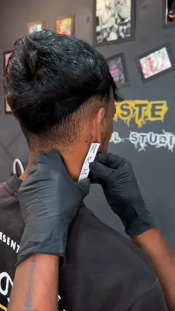 CELESTE INK SKOOL STUDIO Artist : Pavan #necktattoo #scripttattoo  #besttattoosh