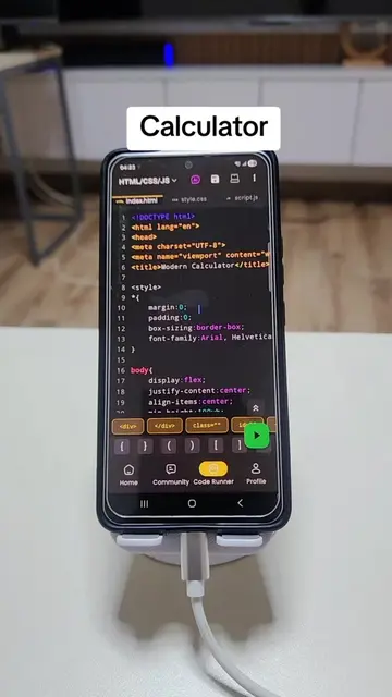 making a calculator using html css and js #coding #mobileprogrammerz #learningco