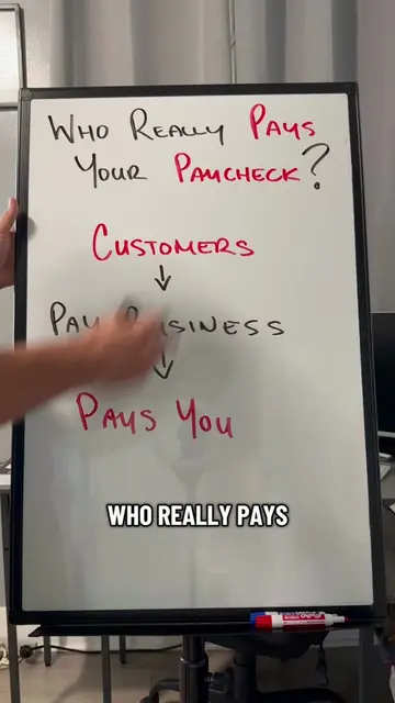 Who Really Pays Your Paycheck? The customer pays the business. The business pays