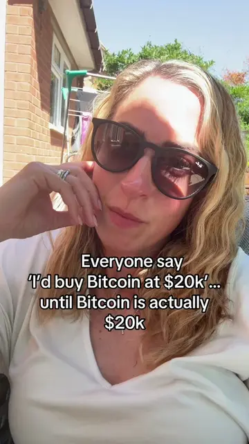 Everyone says, “I’d buy Bitcoin at $20k”… until Bitcoin is actually $20k. It’s f