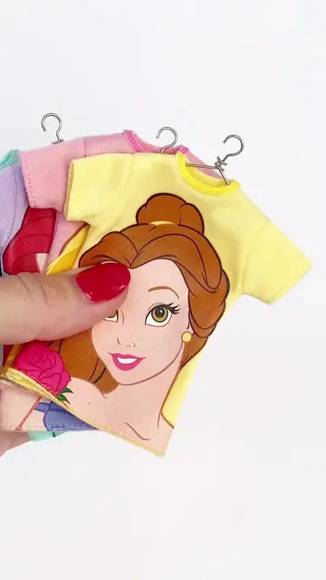 Which Disney Princess is your favorite?  These tiny Disney Princess T-shirts are