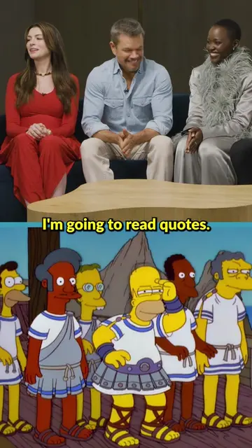 Does Anne Hathaway know her own episode of The Simpsons? #TheOdyssey #TheSimpson