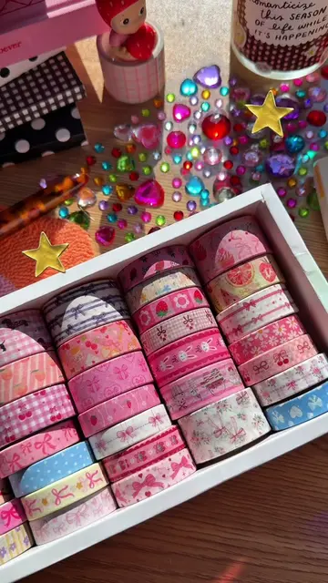 So many cute washis!! 🥹 #washitape #journalsupplies #decorativetape #washi #jou