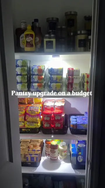 My pantry was a mess… 😭 until this. 🪄 #DIY #dollartree #fyp #organization #tra