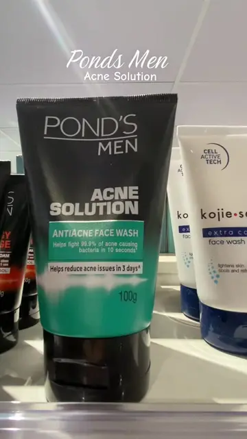 clear skin  always starts with the right facial wash, " Ponds men acne facial wa