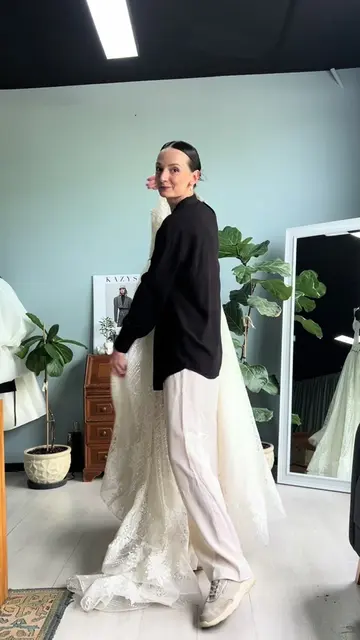 Favourite dress of the whole upcycled wedding dresses’ collection? The “naked dr
