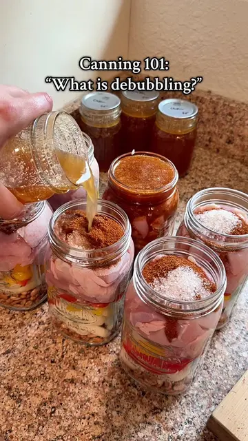 Canning 101: what is debubbling? Debubbling is just where you remove pockets of 