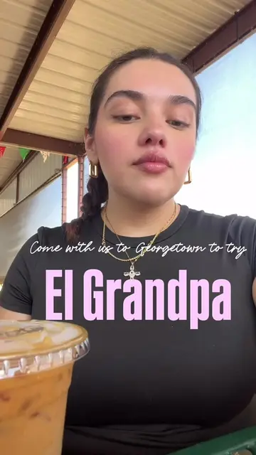 Trying @EL GRANDPA MEXICAN BBQ you gotta get their horchata latte and barbacoa t