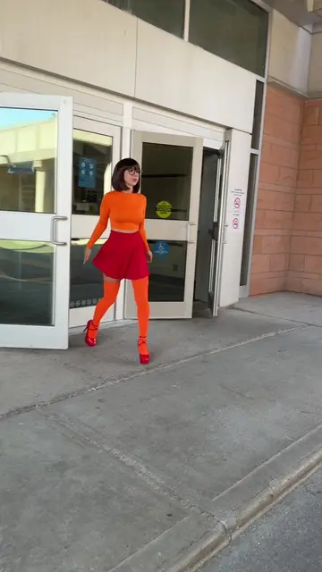 Velma’s outfit of the day 🧡 #fitcheck 