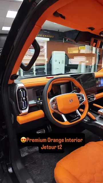 Jetour T2 | Premium Interior Upgrade 🍊 Premium Orange Interior Design Crafted w