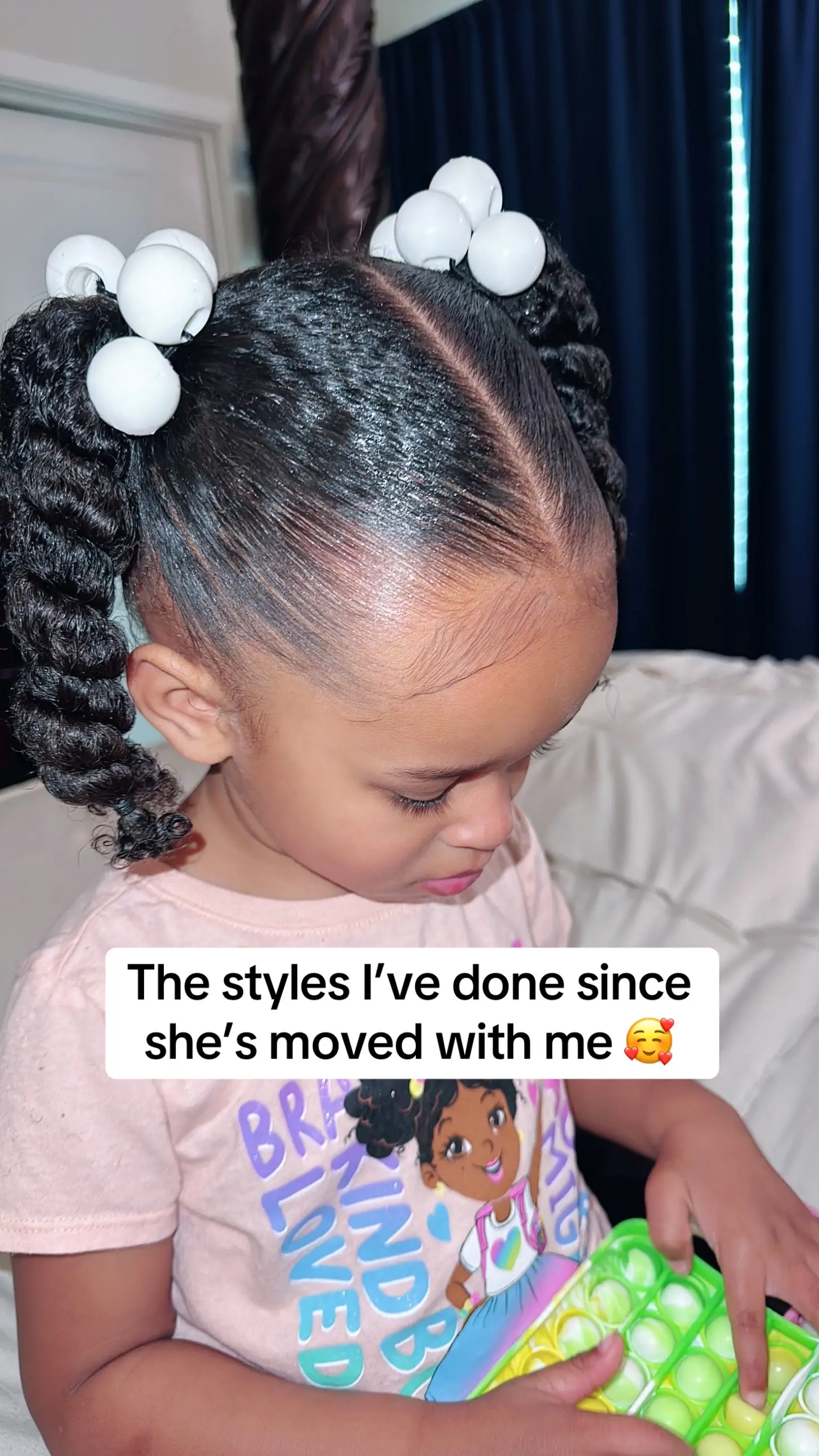 Just some bad random hairstyles that looks pretty on her. 💕 #toddlertok #toddle