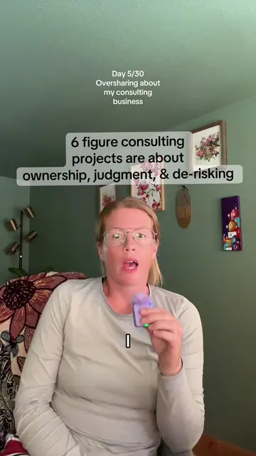 Day 5/30 Oversharing about my consulting business. There’s opportunity to make a