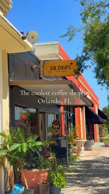 The coolest coffee shop in Orlando, FL 🪩☕️  FINALLY tried Dr. Drips in Orlando 