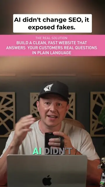 AI didn't change SEO, it exposed the fakers. Genuine answers win, tricks lose. B