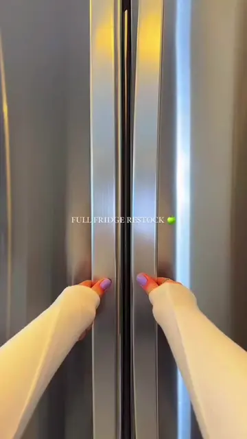 ASMR Full Fridge Restock 🎧 Every Shelf Looks Better Than the Last 🥬🍓 — Tap th