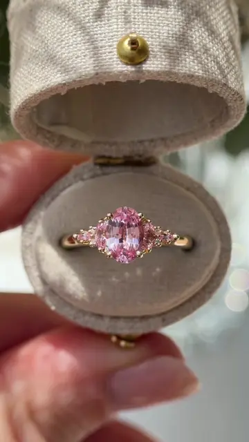 pink pink pink pink  The Maeve Ring, pink sapphire 💞🌸 available now  #engageme