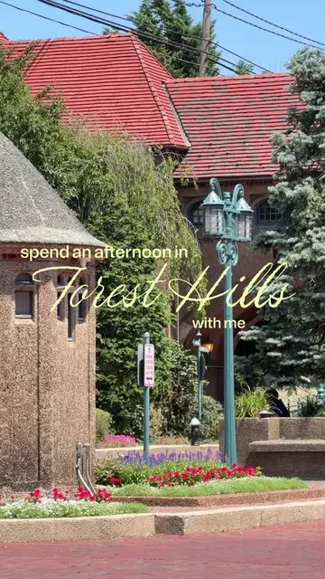 spend an afternoon in forest hills with me 🌳🏡🍵  • • • Forest hills, forest hi