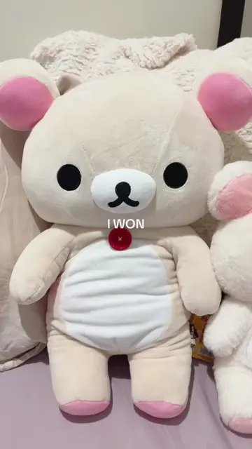 SHES SO PERFECT btw i got it on tiktok shop!! #korilakkuma #jumbokorilakkuma #pl