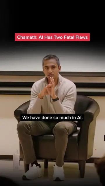 🤖 Chamath Palihapitiya on AI's two fatal flaws — and why a trillion-dollar "tro