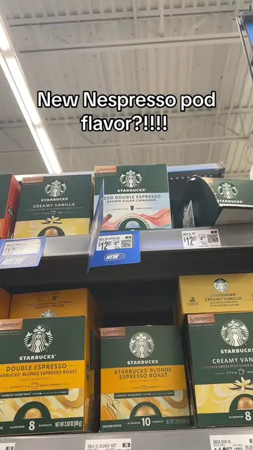 New Starbucks Nespresso pod flavor I just found at walmart!!! It’s a Starbucks i